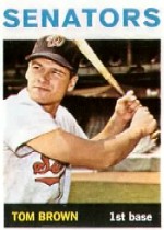 1964 Topps Baseball Cards      311     Tom W. Brown RC